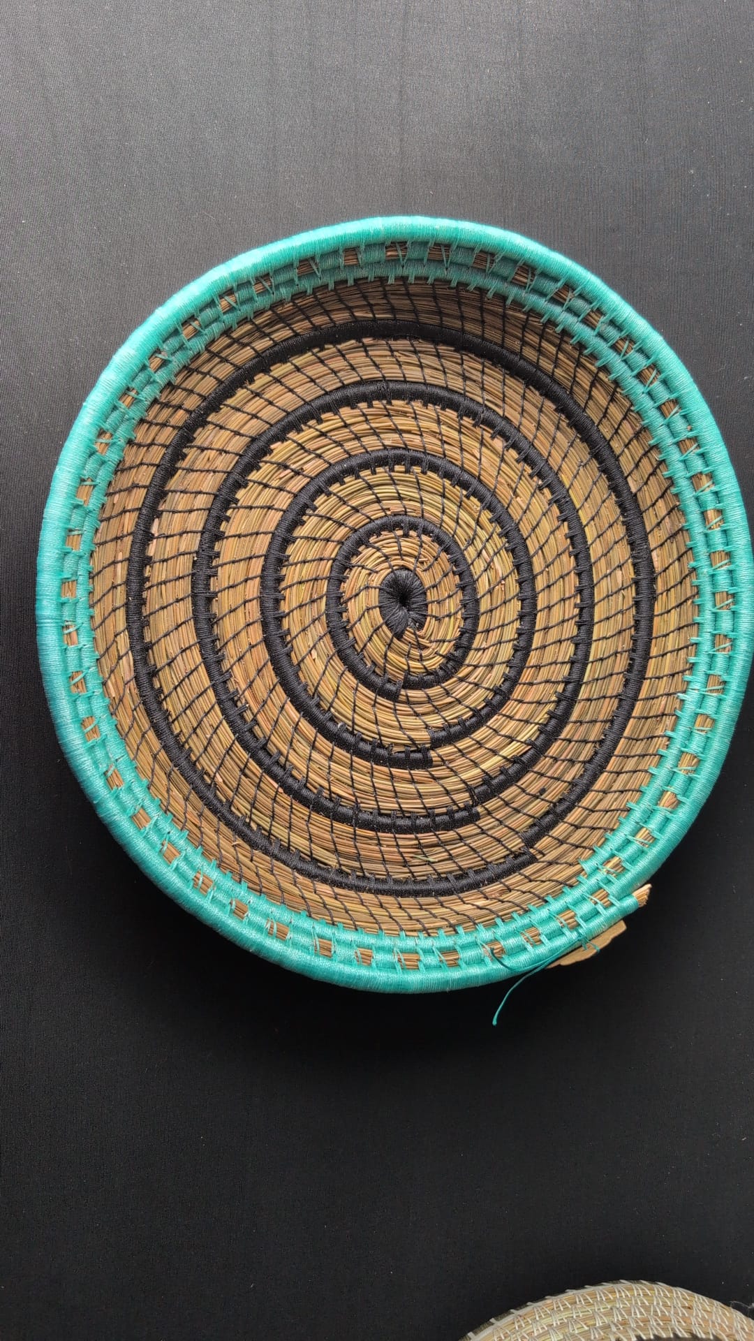 32cm pine needle coiled bowl