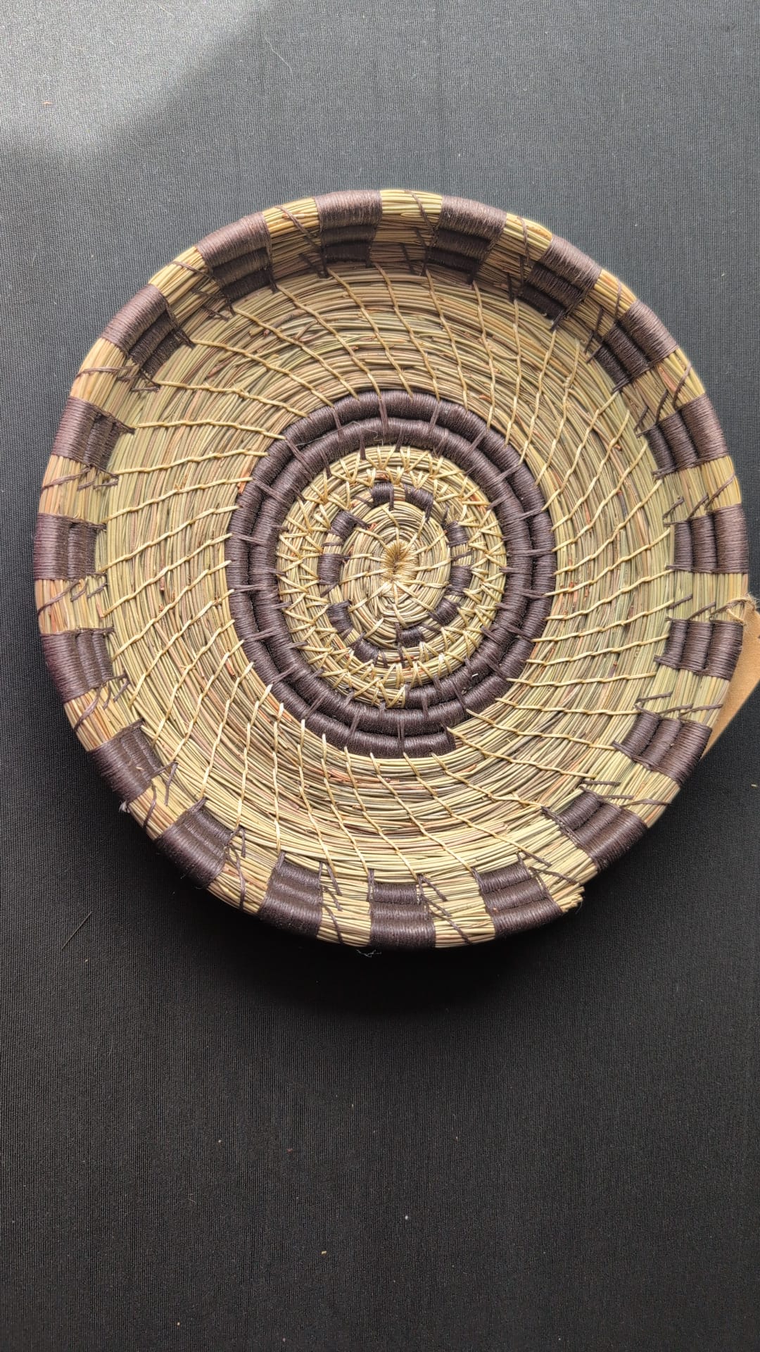 22cm pine needle coiled bowl