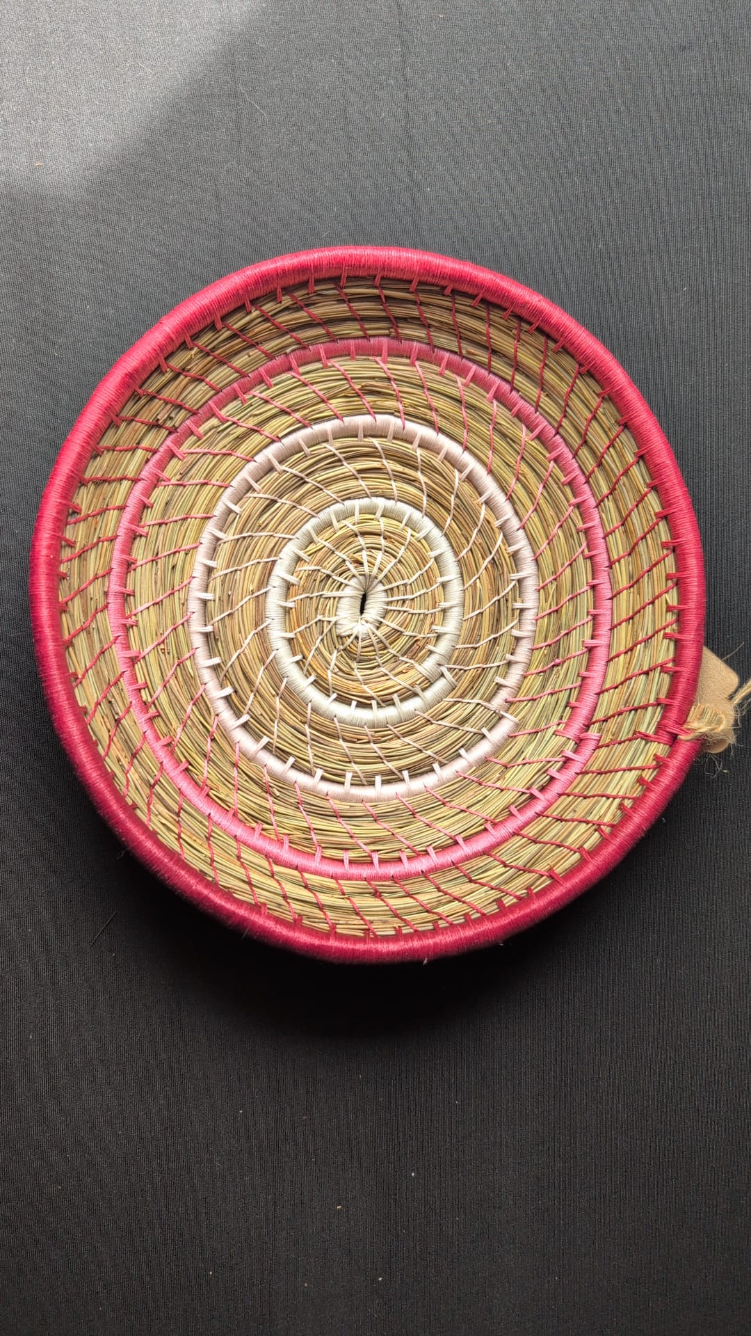 22cm pine needle coiled bowl