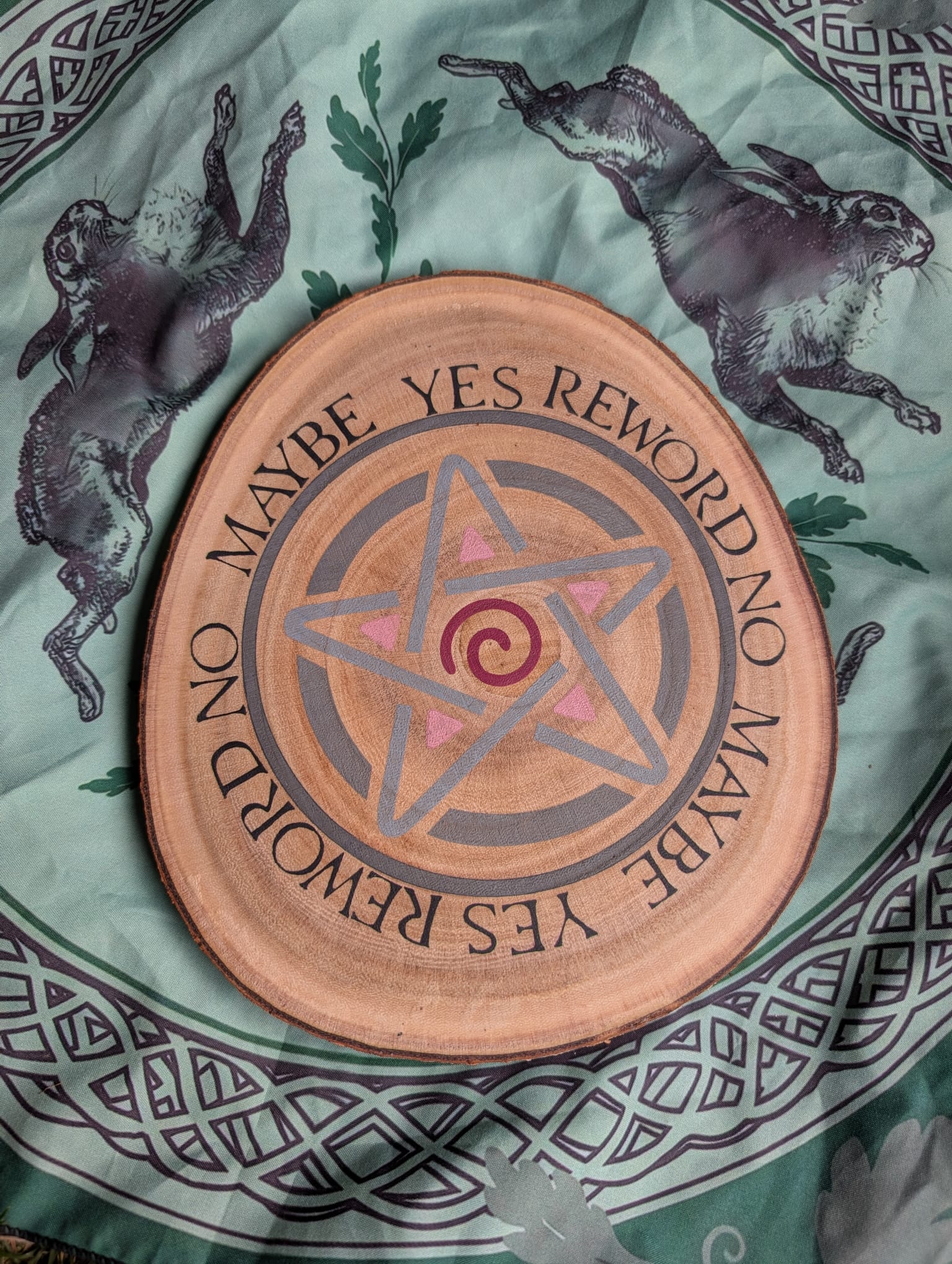 Essence hand painted divination board